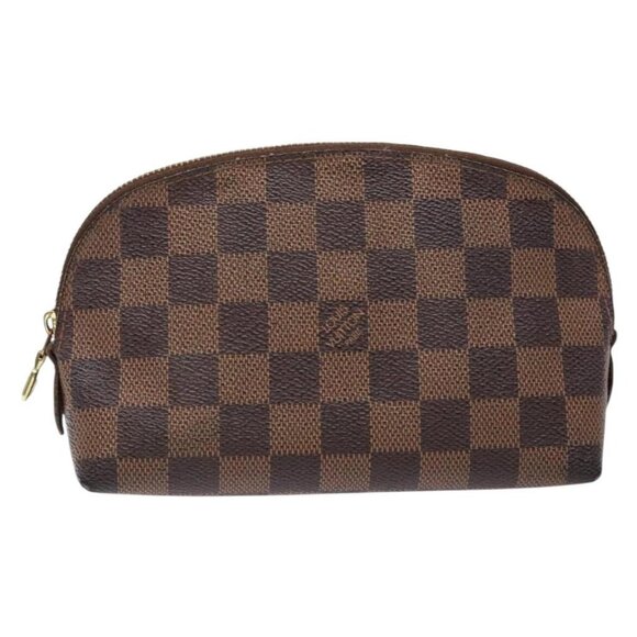 LOUIS VUITTON Damier Ebene Pochette Cosmetic PM Pouch N47516 LV Auth 136365 - Picture 2 of 16